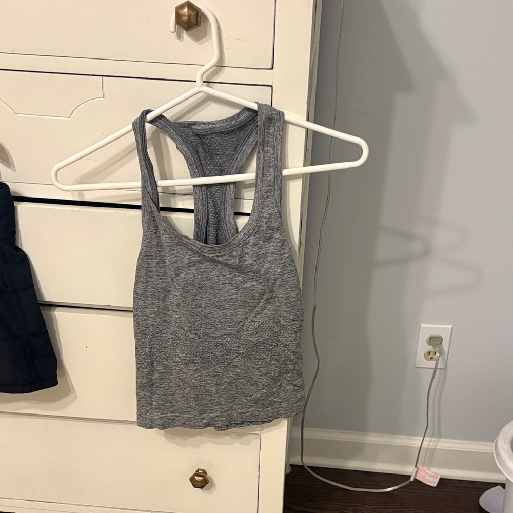lululemon athletica Heather Gray Racerback Tank